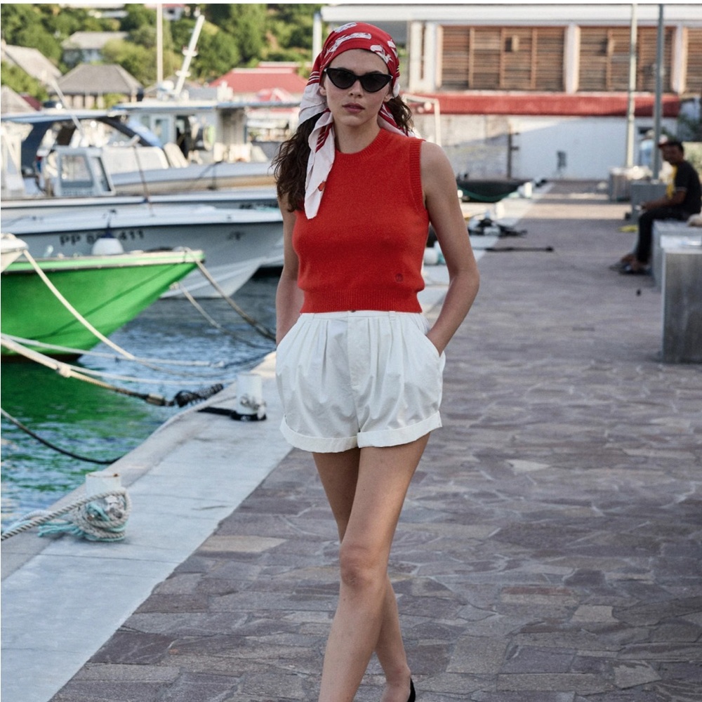 NWT Doen Paige short salt size 6